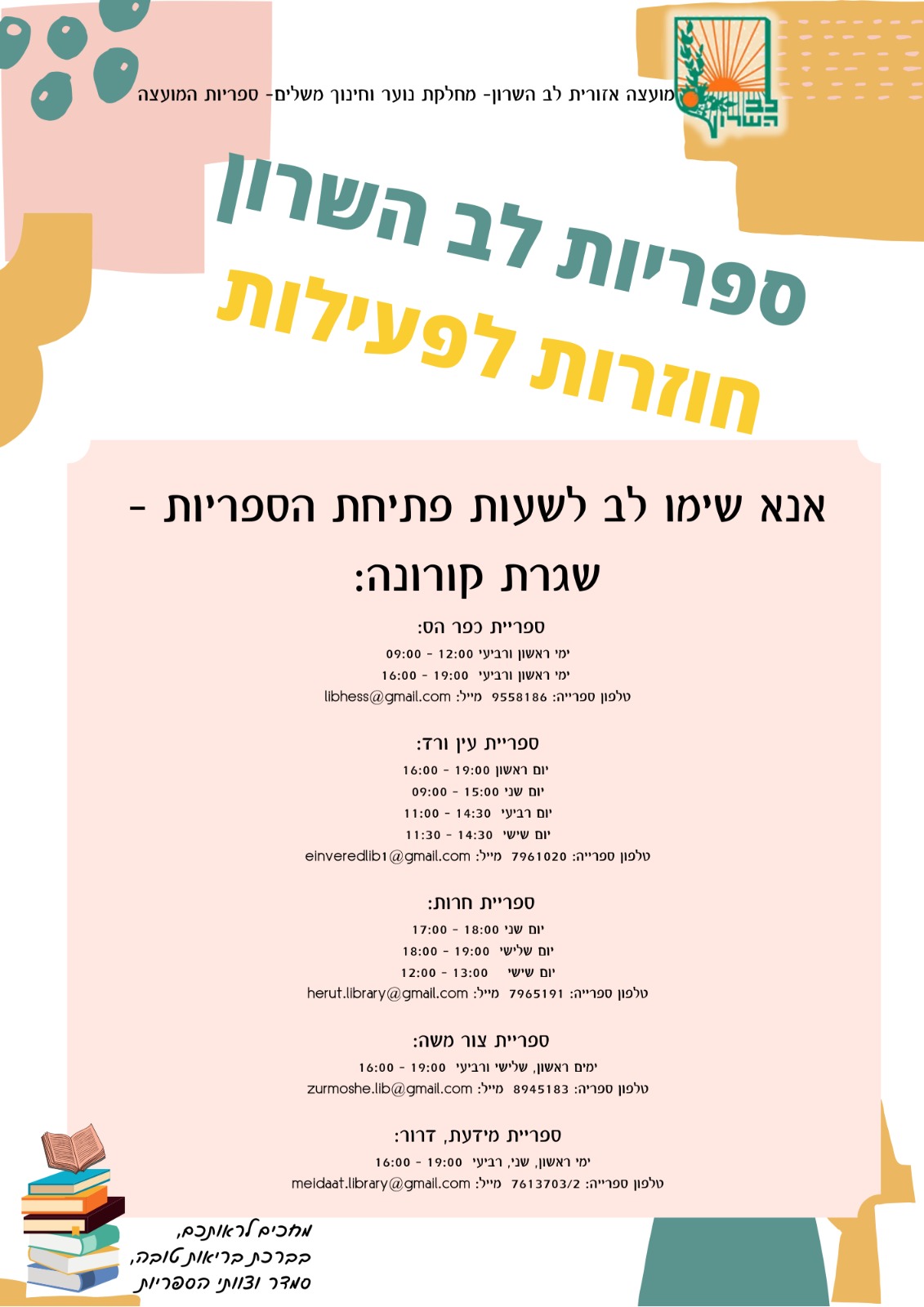 הספריות חוזרות